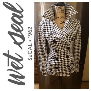 Wet Seal, S, Houndstooth Jacket, 8 Buttons,